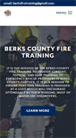 Mobile Screenshot of berkscountyfiretraining.org